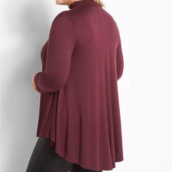 Lane Bryant Plus Size Mock-Neck Max Swing Tunic - Picture 2 of 9